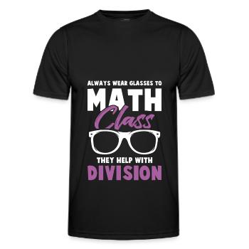 mathematik klasse - Männer Funktions-T-Shirt - Schwarz - Vorne - AI Model Male 178 dark (178cm)