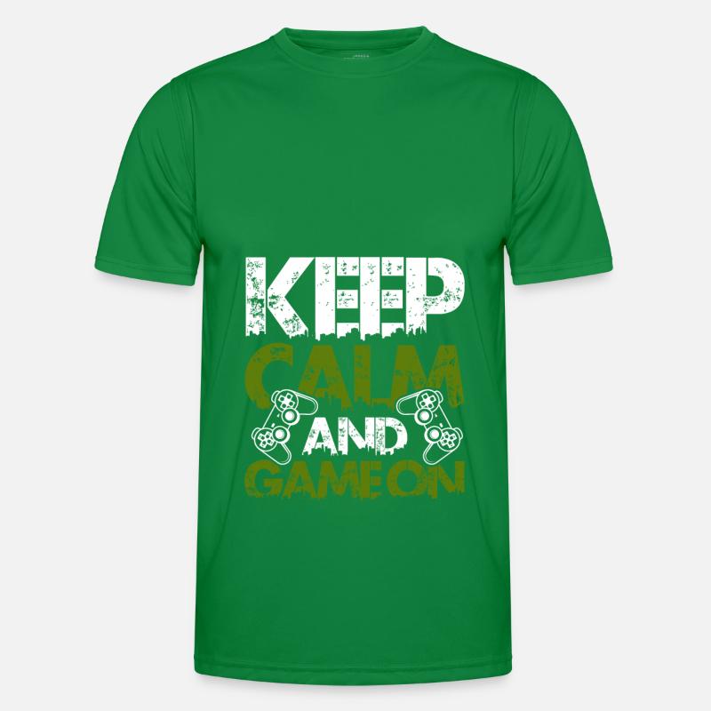 keep calm gamer Männer Funktions-T-Shirt