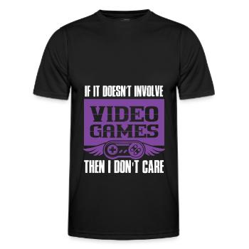 gamer video games - Männer Funktions-T-Shirt - Schwarz - Vorne - AI Model Male 178 dark (178cm)
