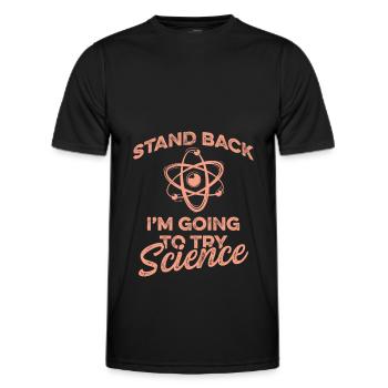 atome scientifique - T-shirt sport Homme - noir - Devant - AI Model Male 178 dark (178cm)