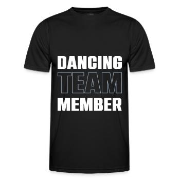Dancing Team - Männer Funktions-T-Shirt - Schwarz - Vorne - AI Model Male 178 dark (178cm)