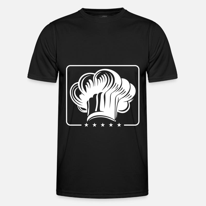 Chef's Hat Chef Symbol - Men's Functional T-Shirt - black