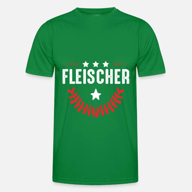 Fleischer Beruf Männer Funktions-T-Shirt