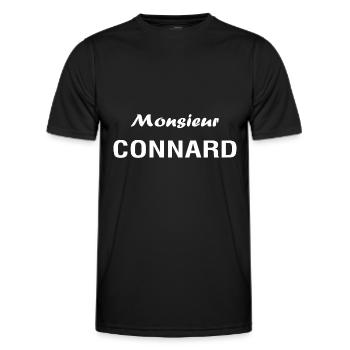 Grincheux Humour homme râleur Monsieur Connard - T-shirt sport Homme - noir - Devant - AI Model Male 178 dark (178cm)