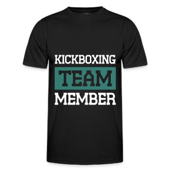 Kickboxing Team - Männer Funktions-T-Shirt - Schwarz - Vorne - AI Model Male 178 dark (178cm)
