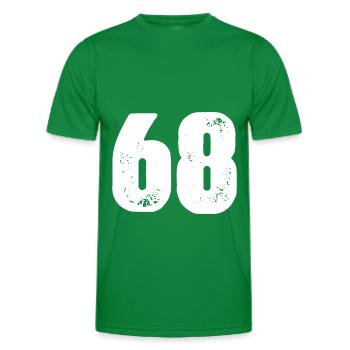 68 Zahl Trikot - Männer Funktions-T-Shirt - Kelly Green - Vorne - AI Model Male 178 dark (178cm)