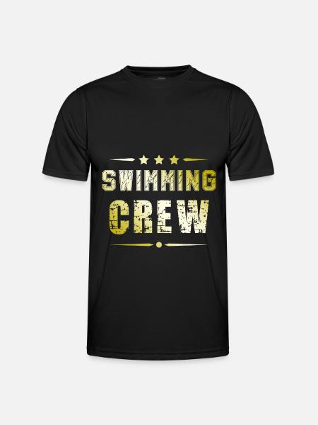 Swimming Crew - Men's Functional T-Shirt - black