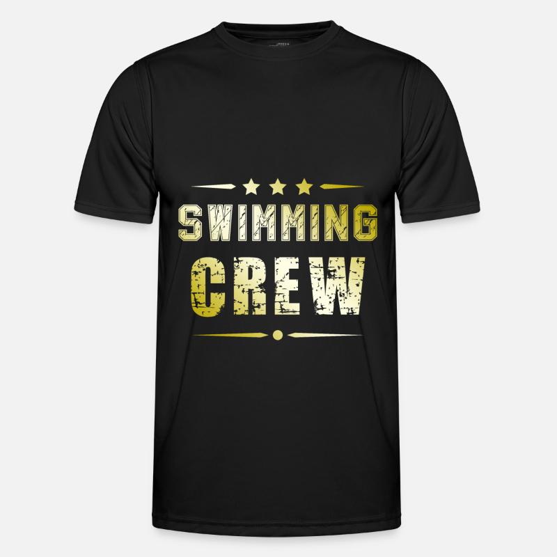 Swimming Crew - Men's Functional T-Shirt - black