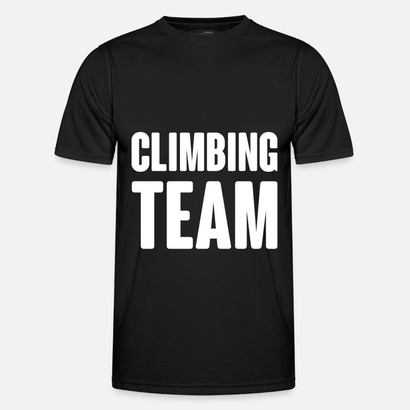 Climbing Team - Männer Funktions-T-Shirt - Schwarz