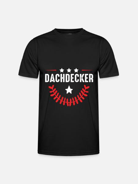 Dachdecker Beruf - Männer Funktions-T-Shirt - Schwarz