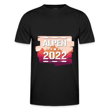 Alpes 2022 - T-shirt sport Homme - noir - Devant - AI Model Male 178 dark (178cm)