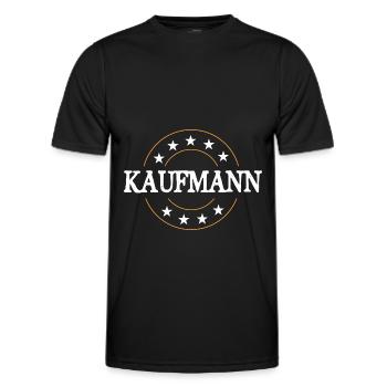Kaufmann Beruf - Männer Funktions-T-Shirt - Schwarz - Vorne - AI Model Male 178 dark (178cm)
