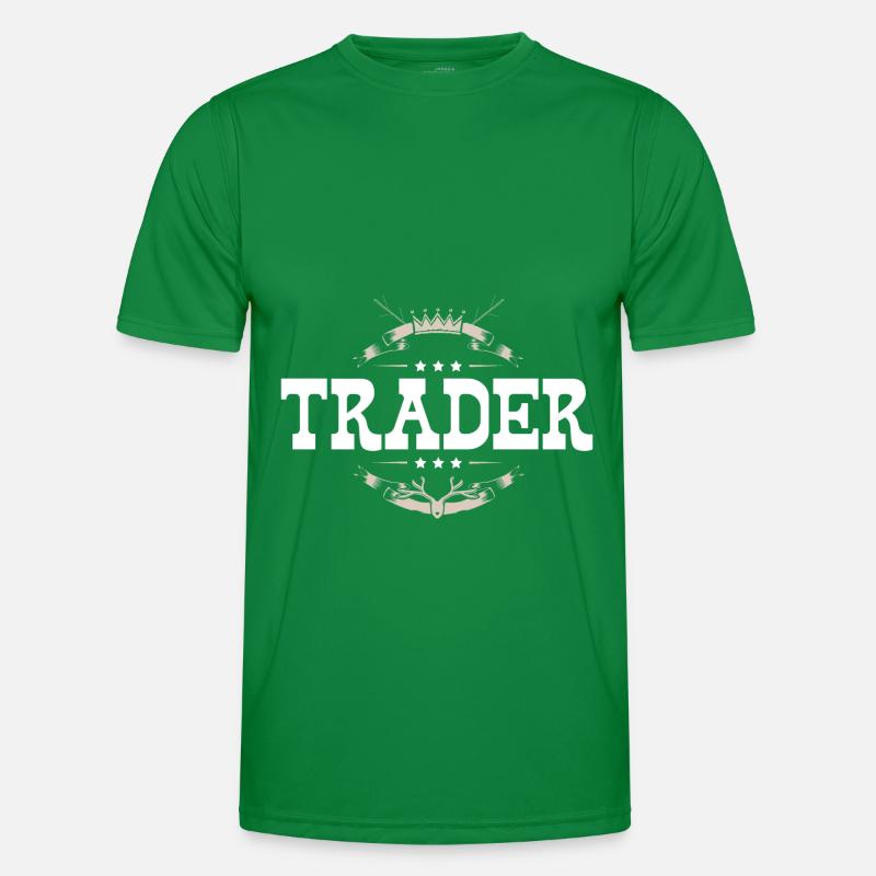 Trader Beruf Männer Funktions-T-Shirt