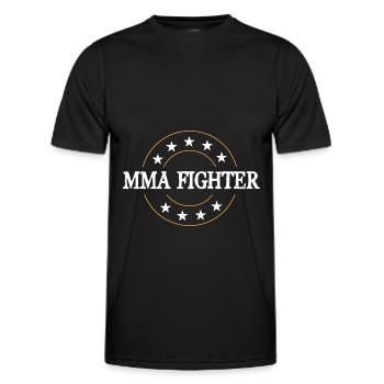 MMA Fighter Mixed Martial Arts - Männer Funktions-T-Shirt - Schwarz - Vorne - AI Model Male 178 dark (178cm)