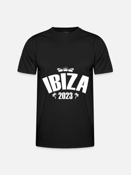 Ibiza 2023 - Männer Funktions-T-Shirt - Schwarz