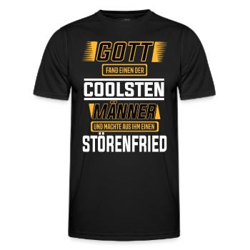 Störenfried einer der coolsten Männer der Welt - Männer Funktions-T-Shirt - Schwarz - Vorne - AI Model Male 178 dark (178cm)