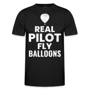 Montgolfière Montgolfière Montgolfière - T-shirt sport Homme - noir - Devant - AI Model Male 178 dark (178cm)