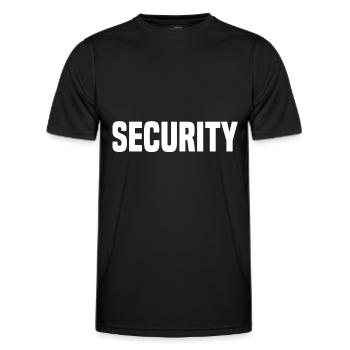 Sécurité - T-shirt sport Homme - noir - Devant - AI Model Male 178 dark (178cm)