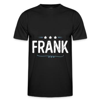 Franc - T-shirt sport Homme - noir - Devant - AI Model Male 178 dark (178cm)