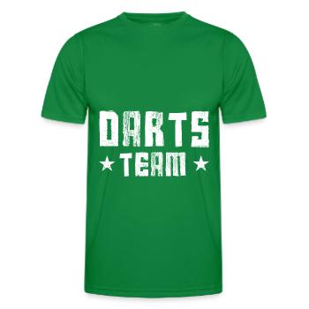 Équipe de fléchettes - T-shirt sport Homme - vert - Devant - AI Model Male 178 dark (178cm)