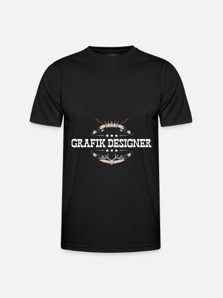 Grafik Designer Beruf - Männer Funktions-T-Shirt - Schwarz