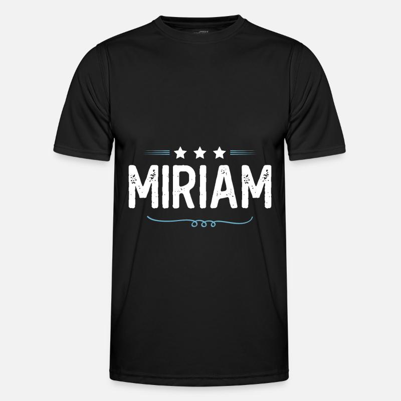 Miriam - Männer Funktions-T-Shirt - Schwarz
