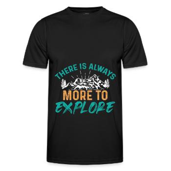 explorer les voyages - T-shirt sport Homme - noir - Devant - AI Model Male 178 dark (178cm)
