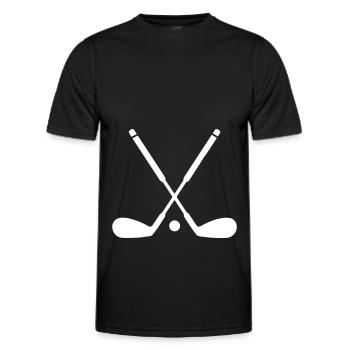 Golf symbol - Men's Functional T-Shirt - black - Front - AI Model Male 178 dark (178cm)