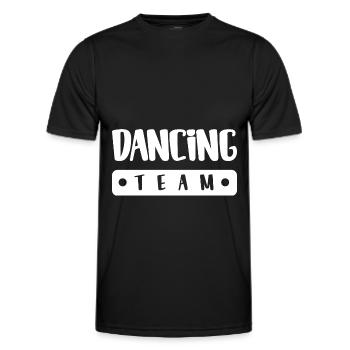 Dancing Team - Männer Funktions-T-Shirt - Schwarz - Vorne - AI Model Male 178 dark (178cm)