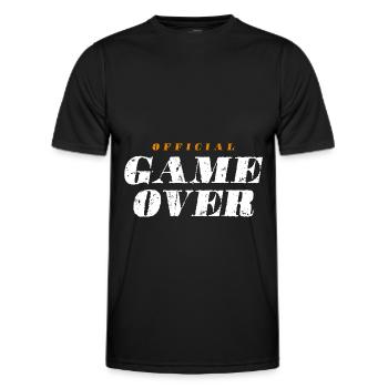 Citation Game Over - T-shirt sport Homme - noir - Devant - AI Model Male 178 dark (178cm)