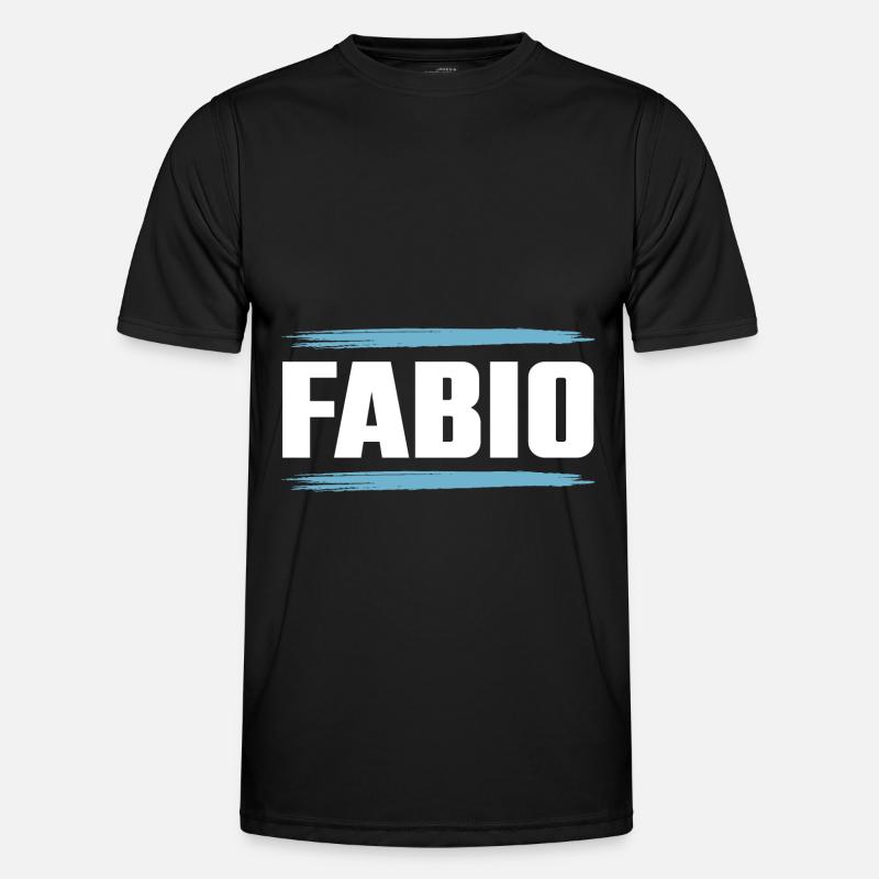 Fabio - Männer Funktions-T-Shirt - Schwarz