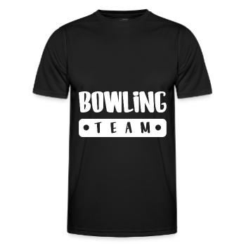 Équipe de bowling - T-shirt sport Homme - noir - Devant - AI Model Male 178 dark (178cm)