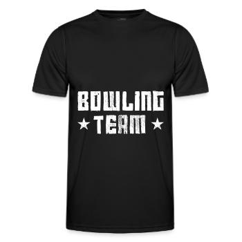 Équipe de bowling - T-shirt sport Homme - noir - Devant - AI Model Male 178 dark (178cm)