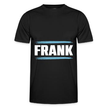 Franc - T-shirt sport Homme - noir - Devant - AI Model Male 178 dark (178cm)
