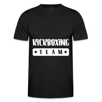 Kickboxing Team - Männer Funktions-T-Shirt - Schwarz - Vorne - AI Model Male 178 dark (178cm)