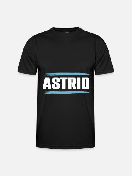 Astrid - Männer Funktions-T-Shirt - Schwarz
