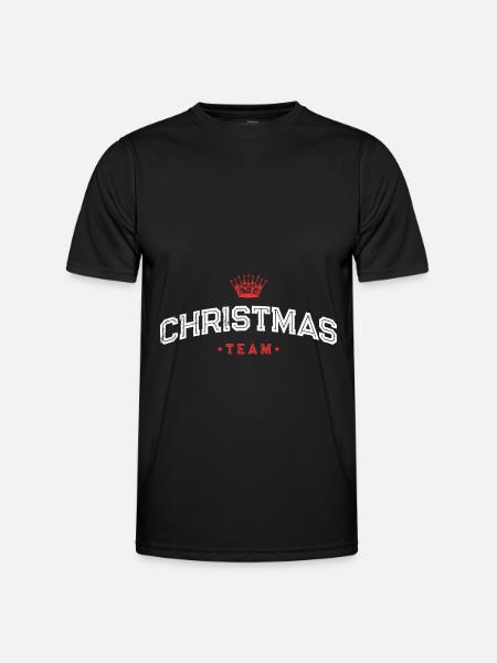 Christmas Team Weihnachten Xmas - Men's Functional T-Shirt - black