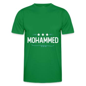 Mohammed - Men's Functional T-Shirt - kelly green - Front - AI Model Male 178 dark (178cm)