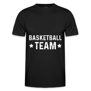 Équipe de basket-ball - T-shirt sport Homme - noir - Devant - AI Model Male 178 dark (178cm)