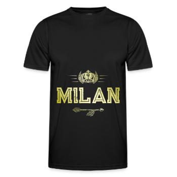 Cerf-volant - T-shirt sport Homme - noir - Devant - AI Model Male 178 dark (178cm)