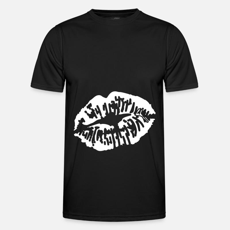 Lips - Men's Functional T-Shirt - black