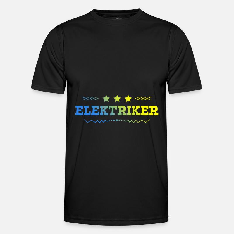 Elektriker Beruf Männer Funktions-T-Shirt