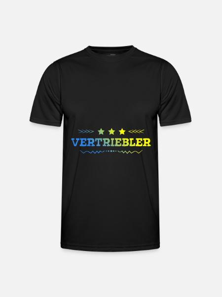 Vertriebler Beruf - Männer Funktions-T-Shirt - Schwarz