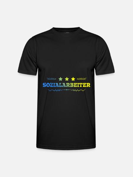 Sozialarbeiter Beruf - Männer Funktions-T-Shirt - Schwarz