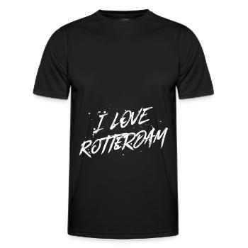J’adore Rotterdam - T-shirt sport Homme - noir - Devant - AI Model Male 178 dark (178cm)