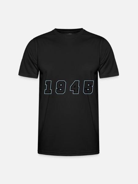 Numéro de l’année 1945 - T-shirt sport Homme - noir