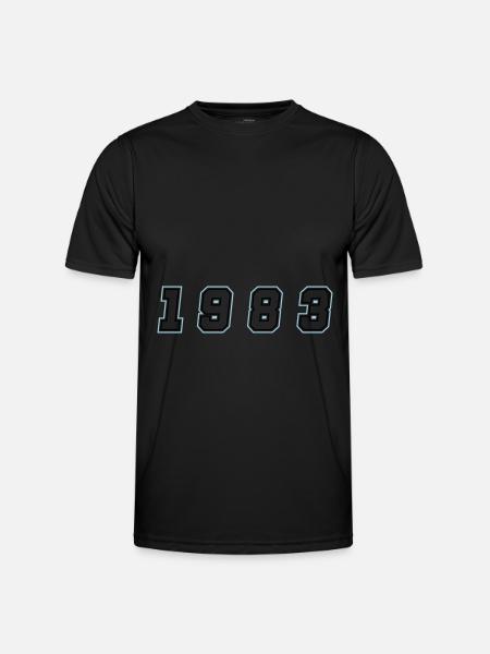 1983 Year Number - Men's Functional T-Shirt - black