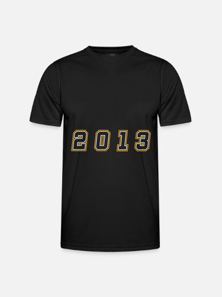 2013 Year Number - Men's Functional T-Shirt - black