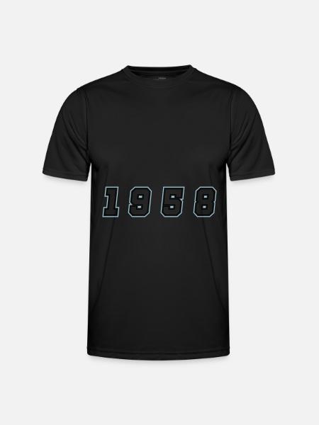 1958 Year Number - Men's Functional T-Shirt - black