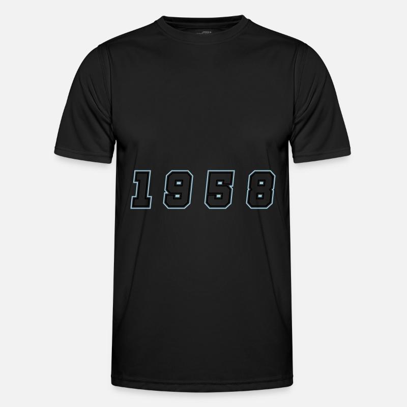1958 Year Number - Men's Functional T-Shirt - black